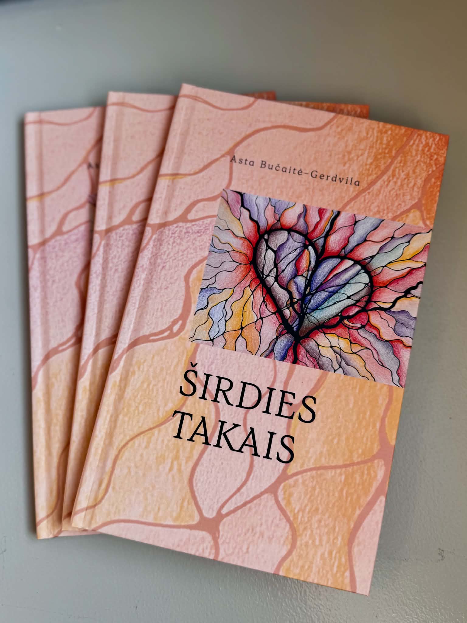 Knygos „Širdies takais“ viršelis